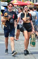 DUA and RINA LIPA at a Picnic in Central Park in New York 07/29/2018