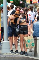 DUA and RINA LIPA at a Picnic in Central Park in New York 07/29/2018