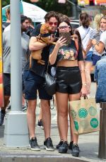 DUA and RINA LIPA at a Picnic in Central Park in New York 07/29/2018