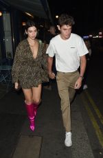 DUA LIPA and Out for Dinner at Palomar in London 07/17/2018