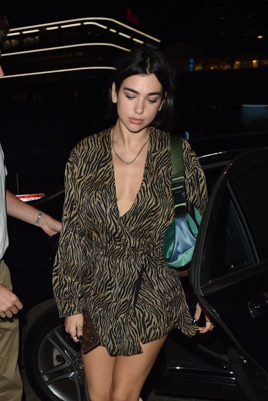 DUA LIPA and Out for Dinner at Palomar in London 07/17/2018