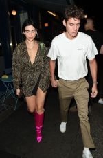 DUA LIPA and Out for Dinner at Palomar in London 07/17/2018