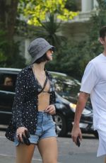 DUA LIPA in Bikini Top at a Park in Primrose Hill 07/15/2018