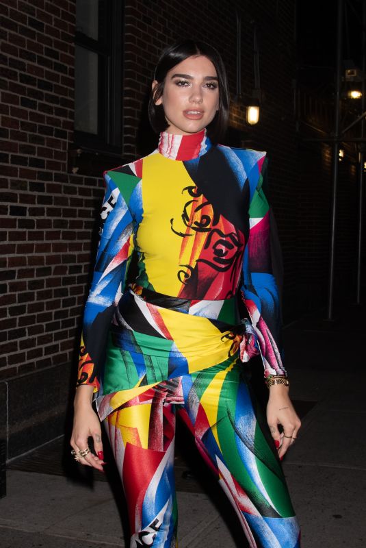DUA LIPA Leaves Late Show with Stephen Colbert in New York 07/26/2018
