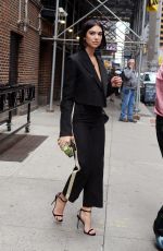 DUA LIPA Leaves Stephen Colber Show in New York 07/26/2018