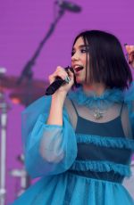 DUA LIPA Performs at Lollapalooza Paris Festival 07/22/2018