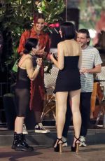 DUA LIPA Watching World Cup Semi-final at Forty Dean in London 07/11/2018
