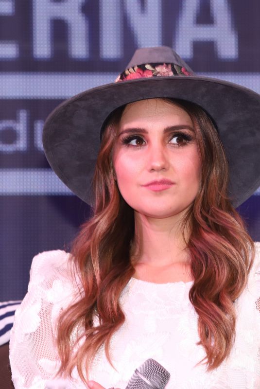 DULCE MARIA at Billboard Latin Music Showcase Press Conference in Mexico City 07/18/2018
