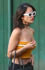 EIZA GONZALEZ in a Tube-top Out in Los Angeles 07/03/2018