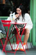 ELIZA DOOLITTLE at a Vegetarian Restaurant in London 07/19/2018