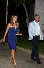 ELIZABETH HURLEY Night Out in Mallorca 07/27/2018