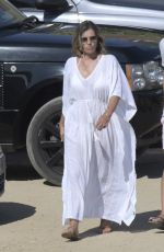 ELIZABETH HURLEY Out at a Beach in Mykonos 07/19/2018