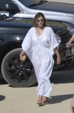 ELIZABETH HURLEY Out at a Beach in Mykonos 07/19/2018