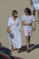 ELIZABETH HURLEY Out at a Beach in Mykonos 07/19/2018