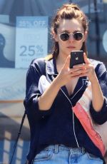 ELIZABETH OLSEN in Cutoff Out in Studio City 07/25/2018