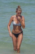 ELIZABETH TURNER in Bikini at a Beach in Miami 07/15/2018