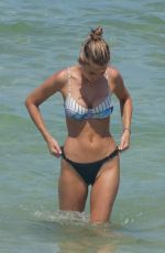 ELIZABETH TURNER in Bikini at a Beach in Miami 07/15/2018