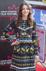ELLA HUNT at Swimming with Men Premiere at 72nd Edinburgh International Film Festival 07/01/2018