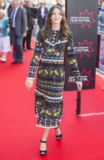 ELLA HUNT at Swimming with Men Premiere at 72nd Edinburgh International Film Festival 07/01/2018