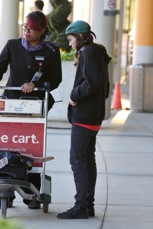 ELLEN PAGE at Toronto Pearson International Airport 07/18/2018