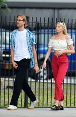 ELSA HOSK and Tom Daly Out in New York 07/11/2018