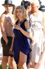 ELSA PATAKY on the Set of Tidelands on Stradebroke Island 07/03/2018