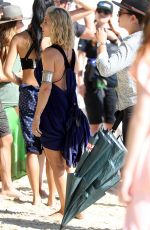 ELSA PATAKY on the Set of Tidelands on Stradebroke Island 07/03/2018