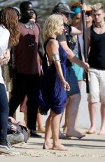 ELSA PATAKY on the Set of Tidelands on Stradebroke Island 07/03/2018