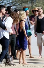 ELSA PATAKY on the Set of Tidelands on Stradebroke Island 07/03/2018