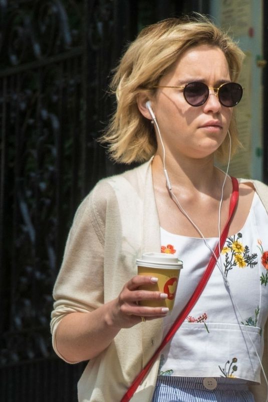 EMILIA CLARKE Out for a Coffee in London 07/05/2018