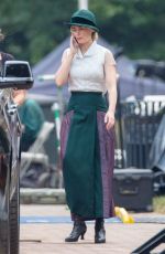 EMILY BLUNT on the Set of Jungle Cruise in Atlanta 07/13/2018