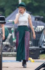 EMILY BLUNT on the Set of Jungle Cruise in Atlanta 07/13/2018