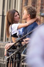 EMILY RATAJKOWSKI in Denim Shorts Out in New York 07/18/2018