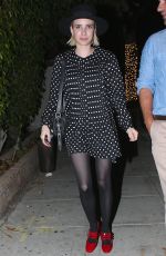 EMMA ROBERTS at Matsuhisa in Los Angeles 07/13/2018