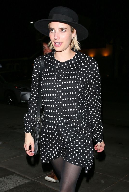 EMMA ROBERTS at Matsuhisa in Los Angeles 07/13/2018