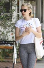 EMMA ROBERTS Heading to a Gym in Studio City 07/07/2018