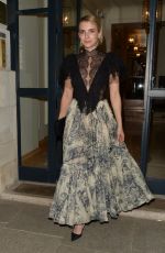 EMMA ROBERTS Leaves Dior Dinner in Paris 07/03/2018