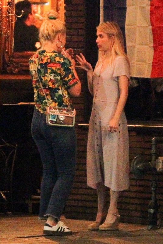 EMMA ROBERTS Night Out in Los Feliz 07/28/2018
