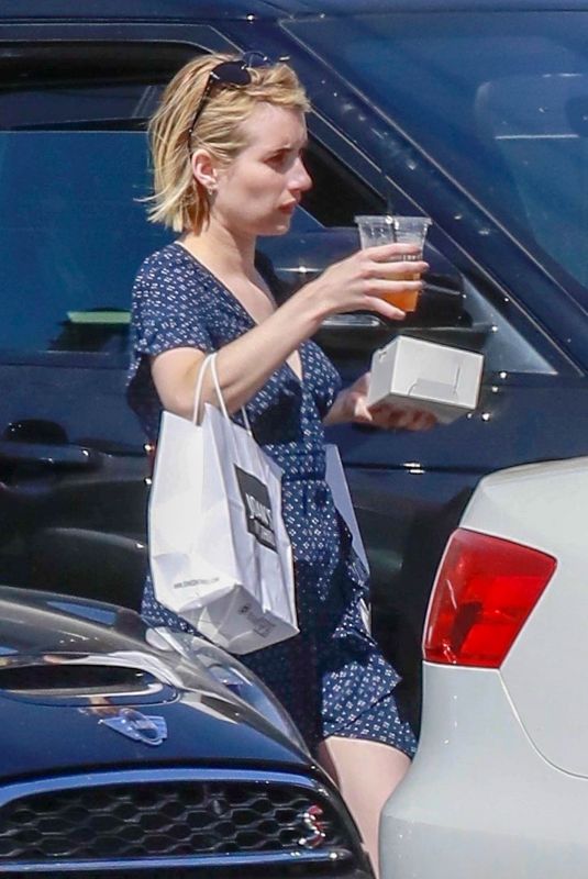 EMMA ROBERTS Out for Lunch at Joan