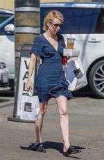 EMMA ROBERTS Out for Lunch at Joan