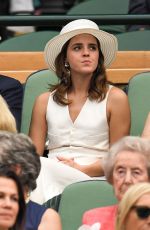/EMMA WATSON at Wimbledon Tennis Championships in London 07/14/2018 