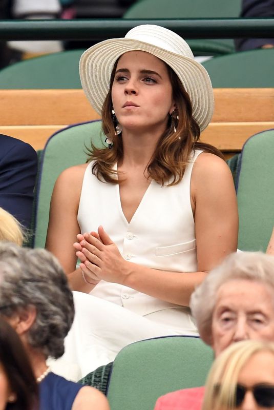 /EMMA WATSON at Wimbledon Tennis Championships in London 07/14/2018 
