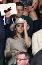 EMMA WATSON at Wimbledon Tennis Championships in London 07/15/2018