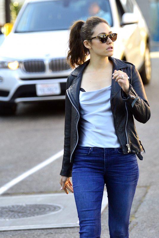 EMMY ROSSUM Out for Dinner at Tocaya Organic Mexican Restaurant in Los Angeles 07/02/2018