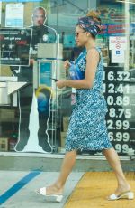 EVA MENDES Shopping at Convenience Store in Los Angeles 07/12/2018