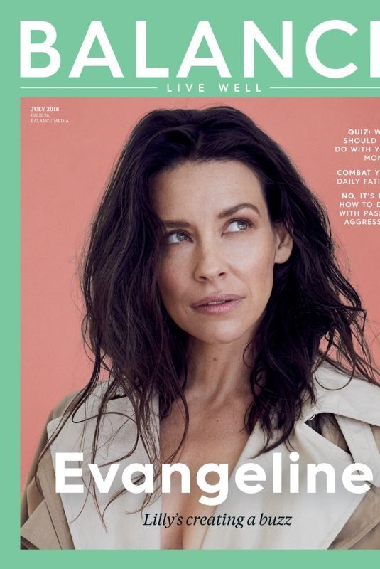 EVANGELINE LILLY in Balance Magazine, July 2018