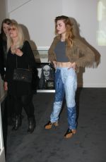 FRANCES BEAN COBAIN at an Exhibition of Some of Kurt