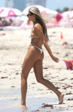 FRANCESCA AIELLO in Bikini on the Beach in Miami 07/13/2018
