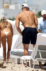 FRANCESCA AIELLO in Bikini on the Beach in Miami 07/13/2018