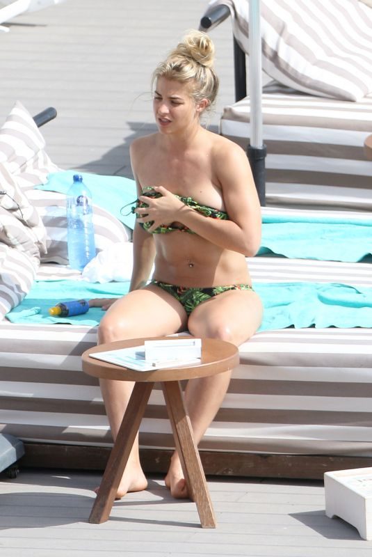 GEMMA ATKINSON in Bikini at a Pool in Ibiza 07/07/2018